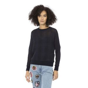 Mr&Mrs Italy Knit Pullover Long Sleeve Women Blue Clothing